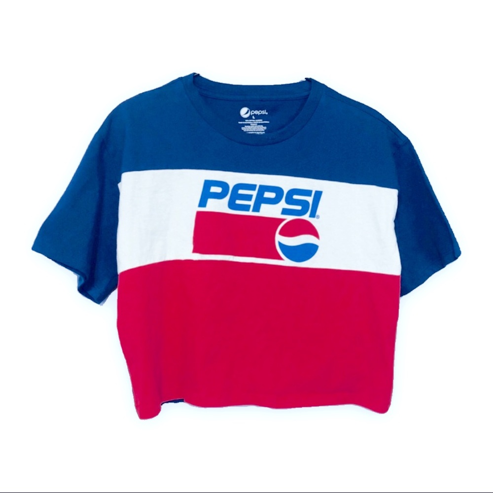 Pepsi Crop Top Graphic Tee